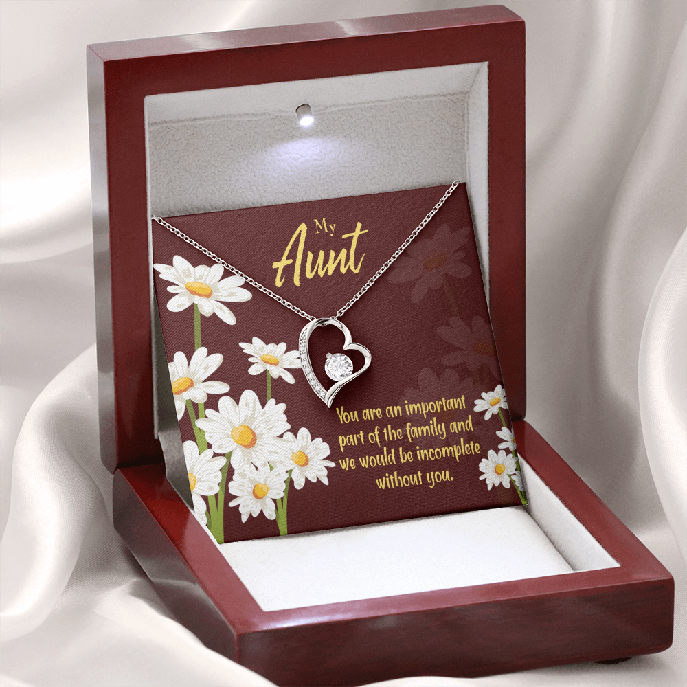 To Aunt Important Aunt Forever Love Necklace-Express Your Love Gifts