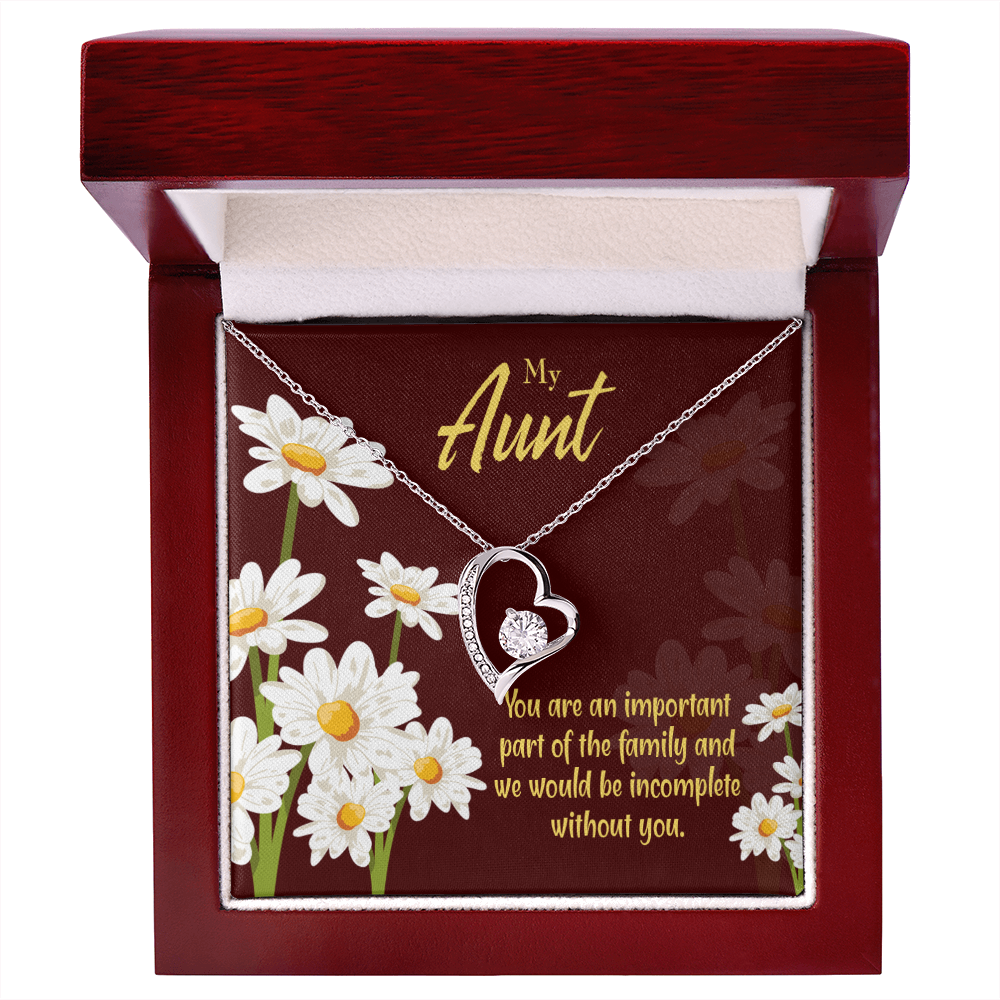 To Aunt Important Aunt Forever Love Necklace-Express Your Love Gifts