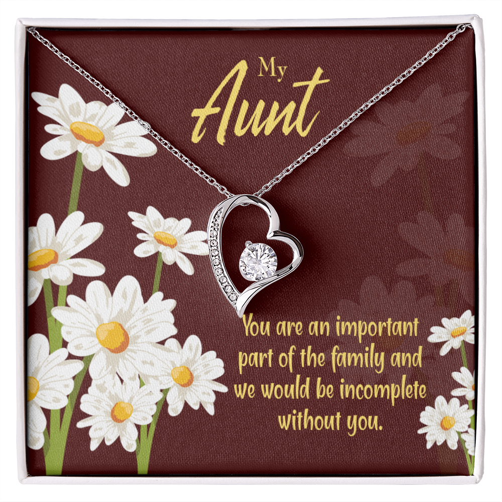 To Aunt Important Aunt Forever Love Necklace-Express Your Love Gifts