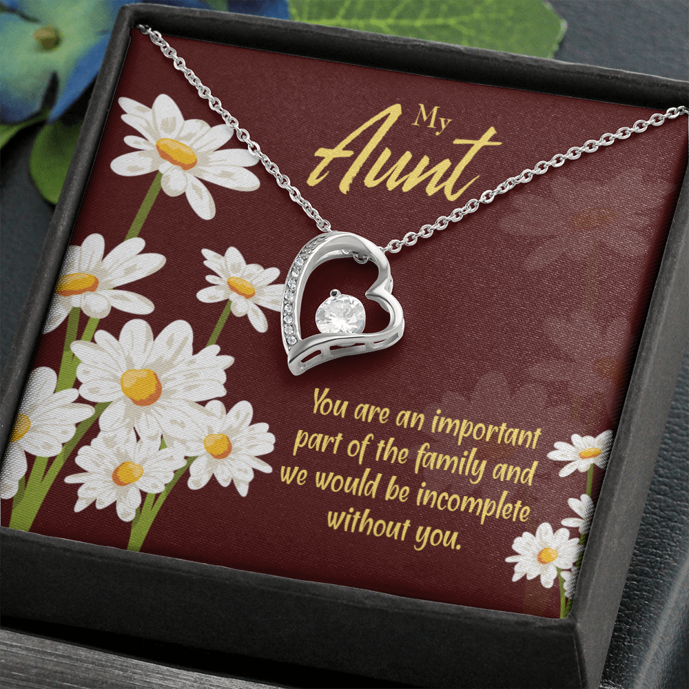 To Aunt Important Aunt Forever Love Necklace-Express Your Love Gifts