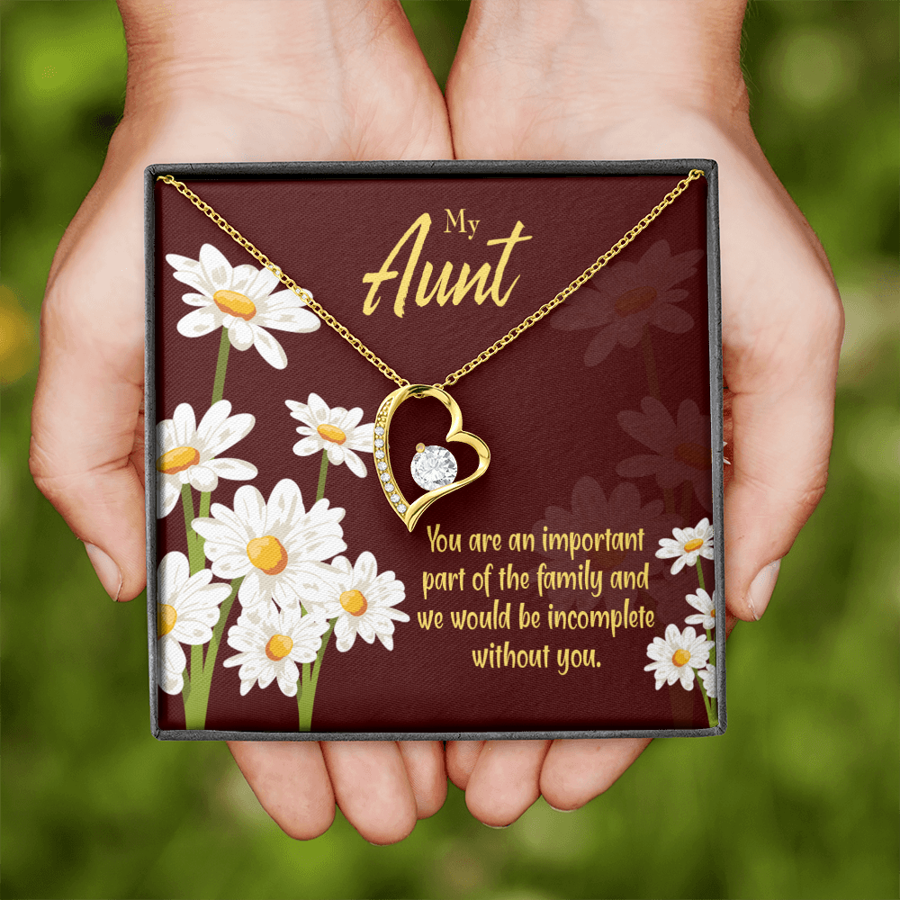 To Aunt Important Aunt Forever Love Necklace-Express Your Love Gifts