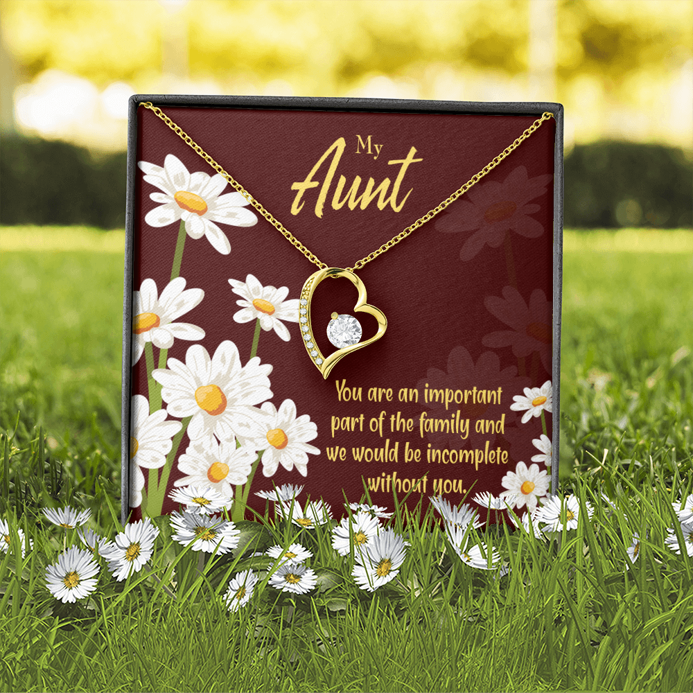 To Aunt Important Aunt Forever Love Necklace-Express Your Love Gifts