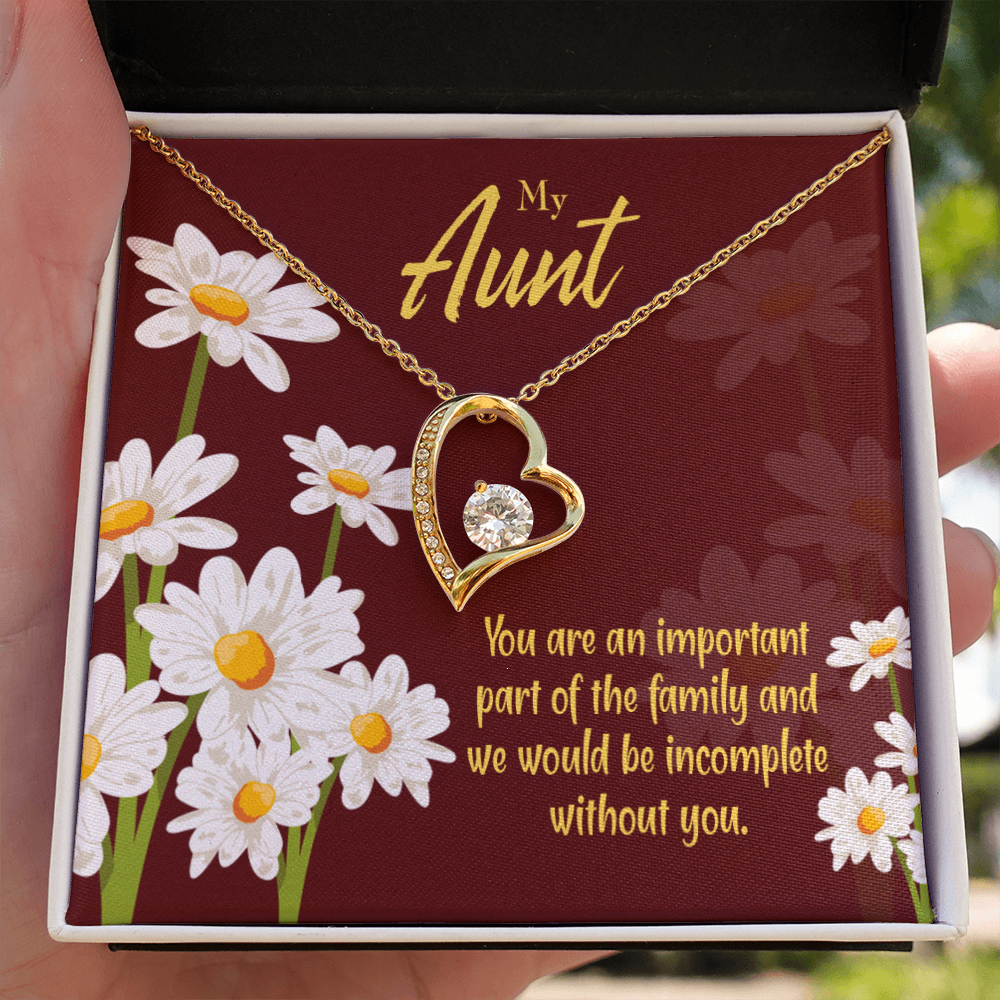 To Aunt Important Aunt Forever Love Necklace-Express Your Love Gifts