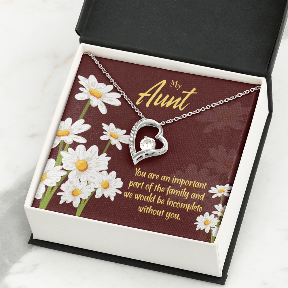 To Aunt Important Aunt Forever Love Necklace-Express Your Love Gifts