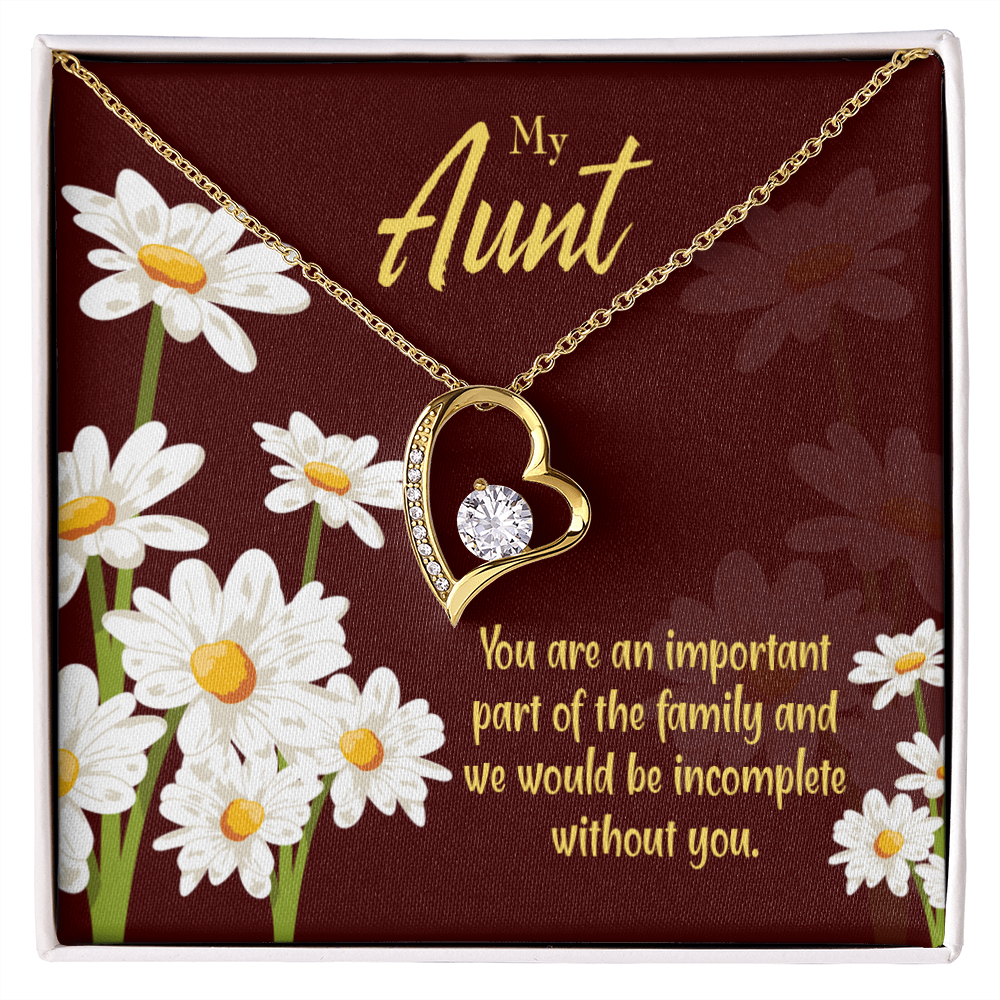 To Aunt Important Aunt Forever Love Necklace-Express Your Love Gifts