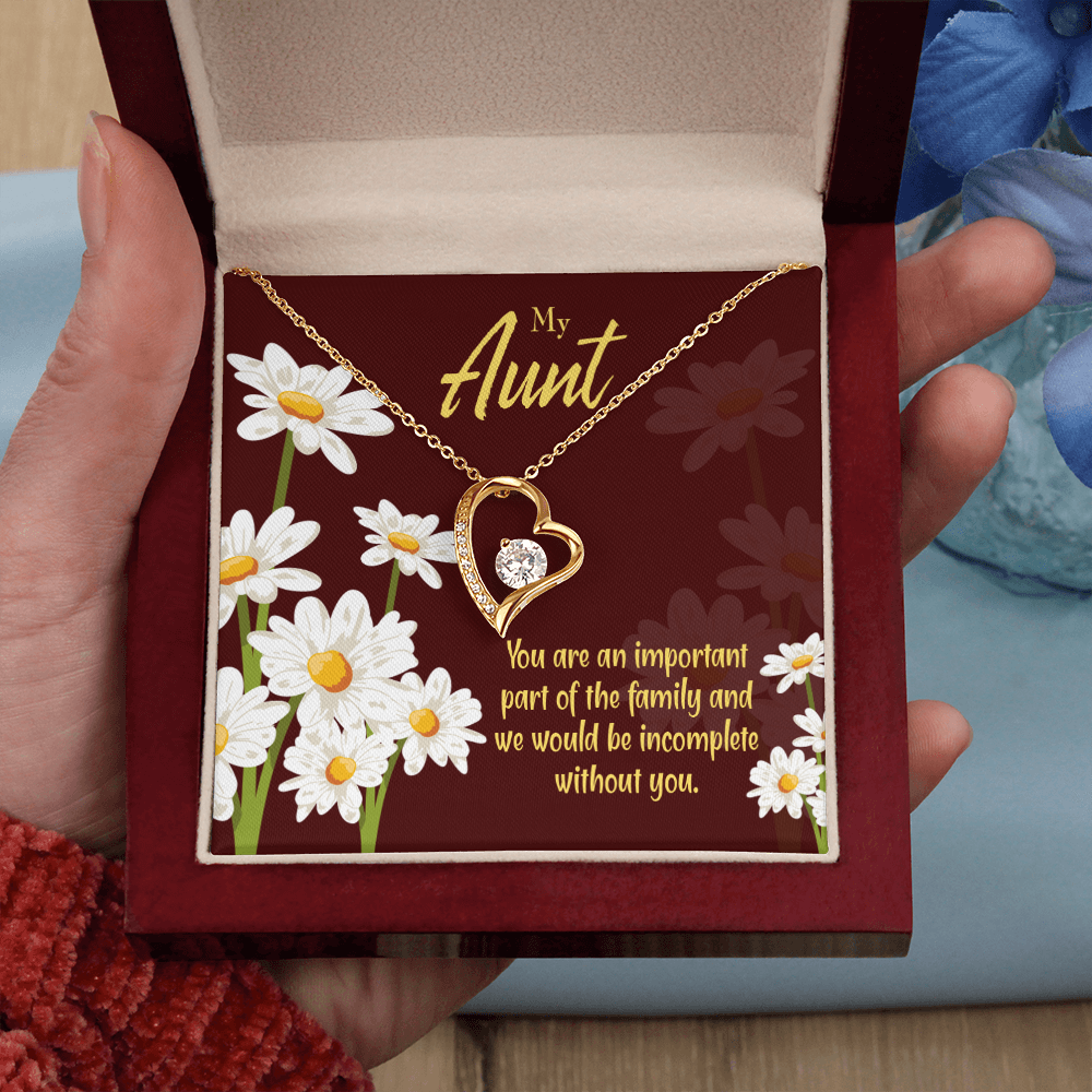 To Aunt Important Aunt Forever Love Necklace-Express Your Love Gifts