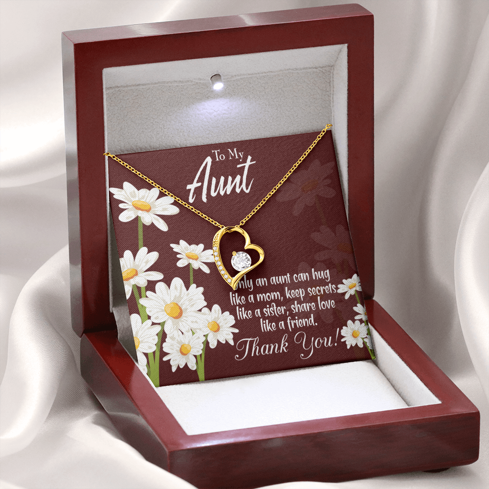 To Aunt Like Mom Forever Love Necklace-Express Your Love Gifts