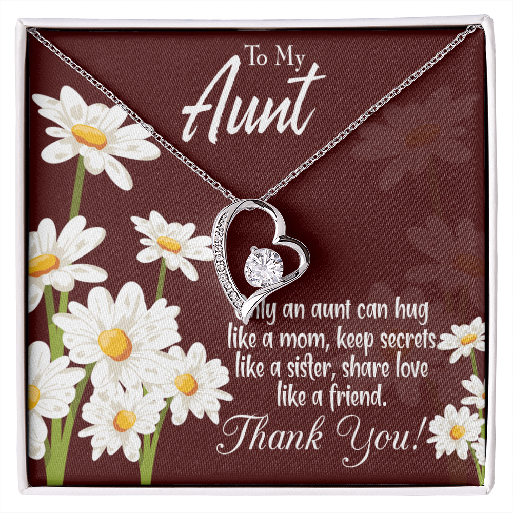 To Aunt Like Mom Forever Love Necklace-Express Your Love Gifts