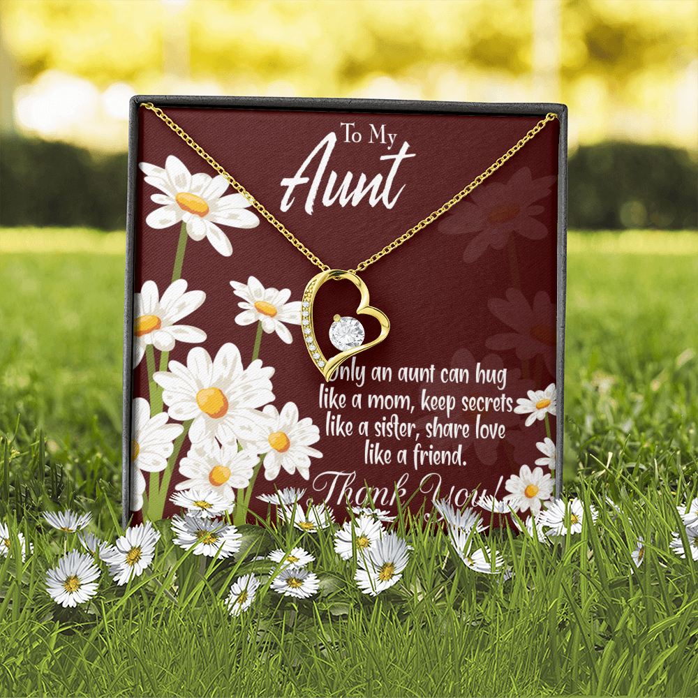 To Aunt Like Mom Forever Love Necklace-Express Your Love Gifts