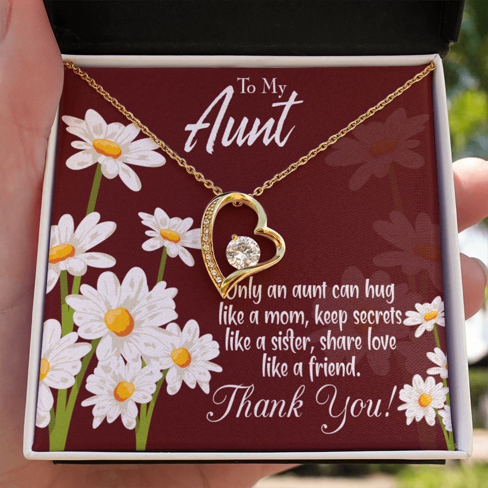 To Aunt Like Mom Forever Love Necklace-Express Your Love Gifts