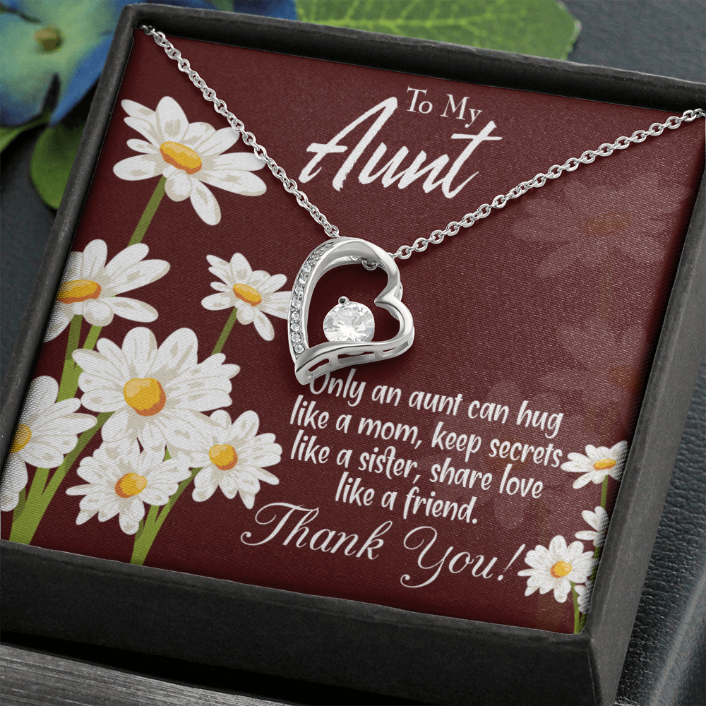 To Aunt Like Mom Forever Love Necklace-Express Your Love Gifts