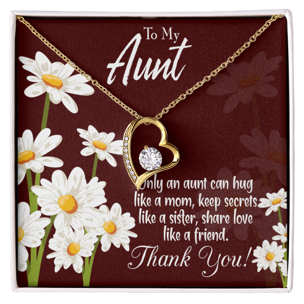 To Aunt Like Mom Forever Love Necklace-Express Your Love Gifts