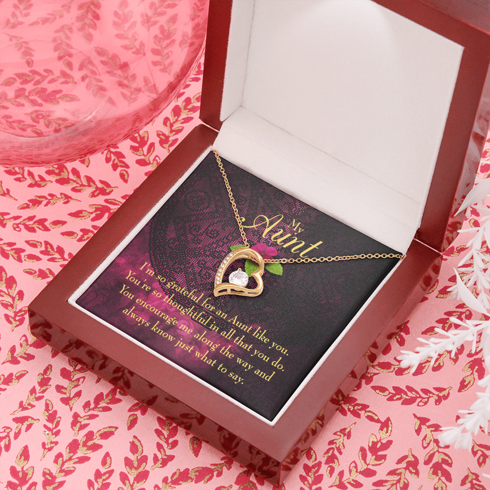 To Aunt So Grateful Forever Love Necklace-Express Your Love Gifts