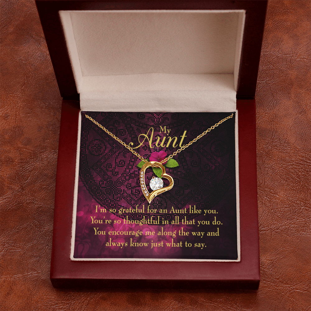 To Aunt So Grateful Forever Love Necklace-Express Your Love Gifts