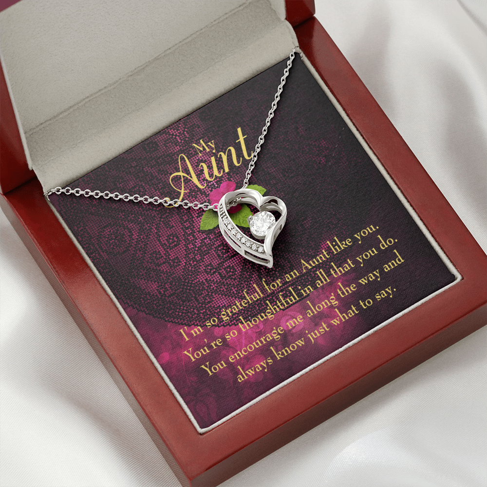 To Aunt So Grateful Forever Love Necklace-Express Your Love Gifts