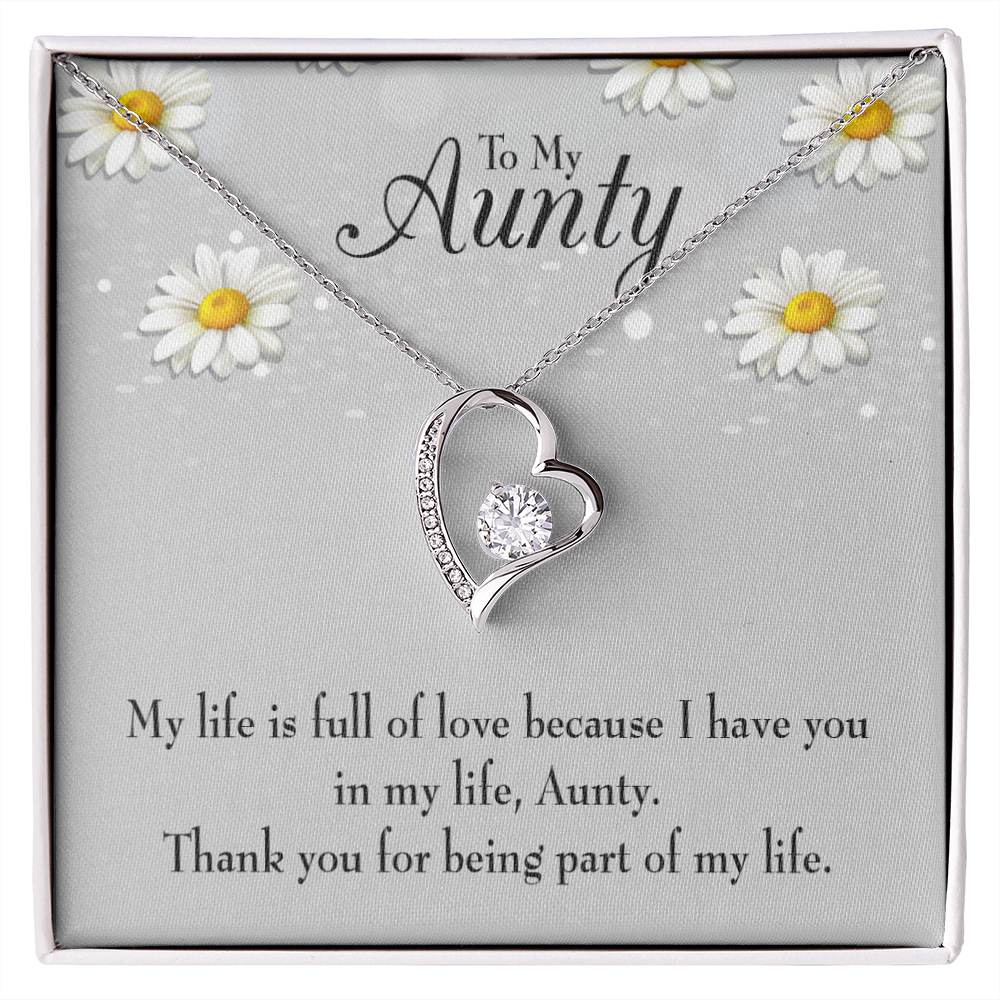 To Aunt Thank You Auntie Forever Love Necklace-Express Your Love Gifts