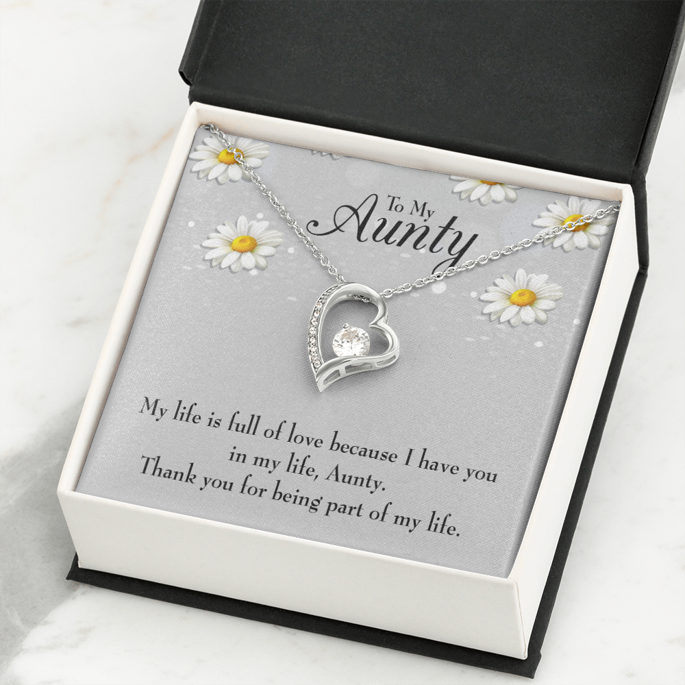 To Aunt Thank You Auntie Forever Love Necklace-Express Your Love Gifts