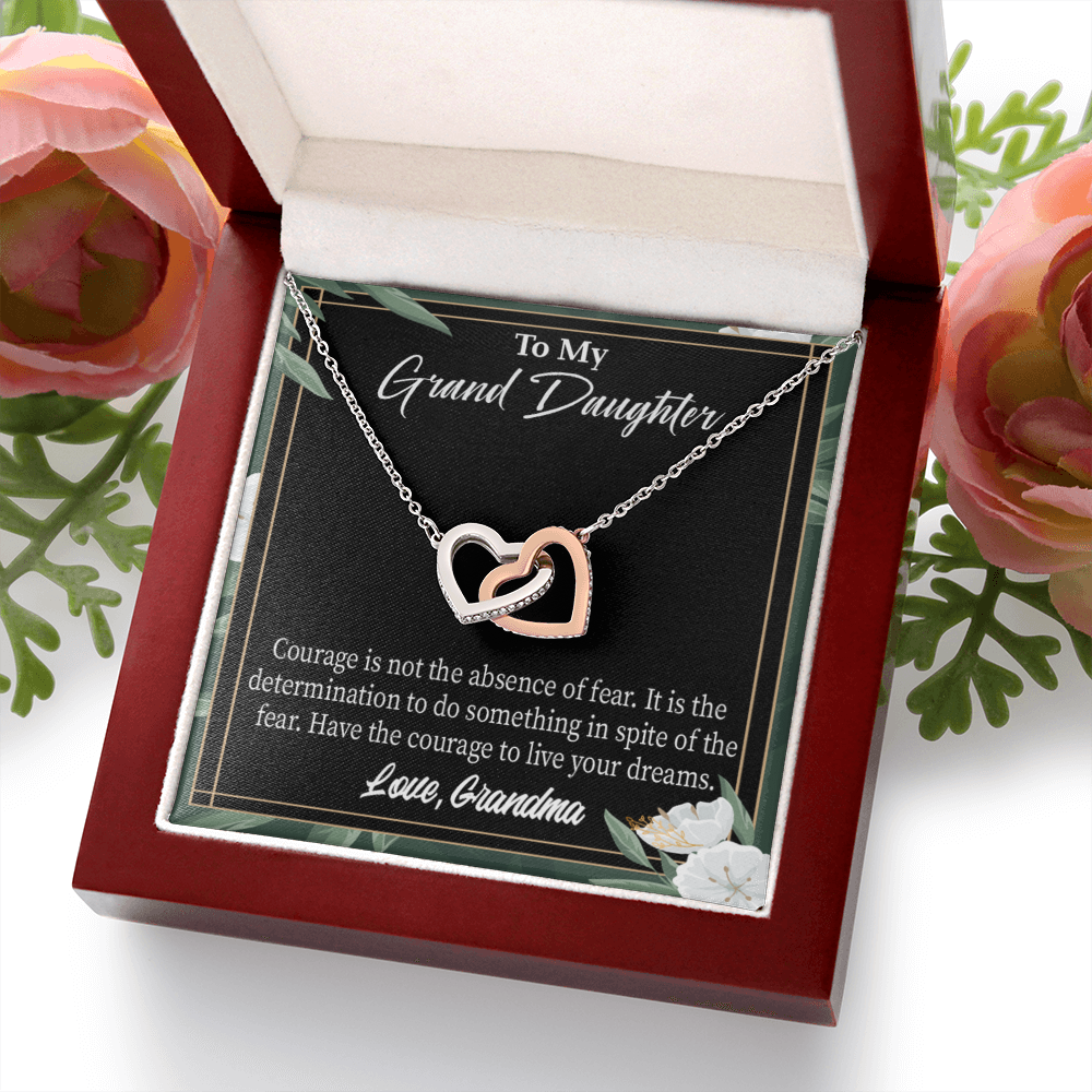 To Granddaughter Encouragement From Grandma Inseparable Necklace-Express Your Love Gifts