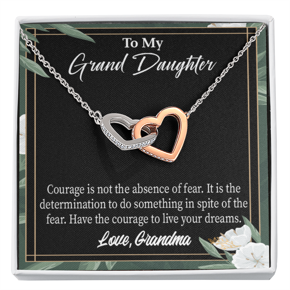 To Granddaughter Encouragement From Grandma Inseparable Necklace-Express Your Love Gifts
