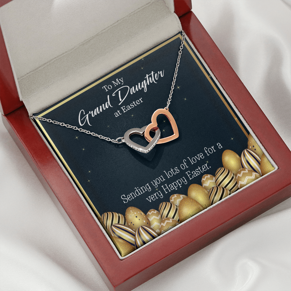 To Granddaughter Happy Easter Granddaughter Inseparable Necklace-Express Your Love Gifts