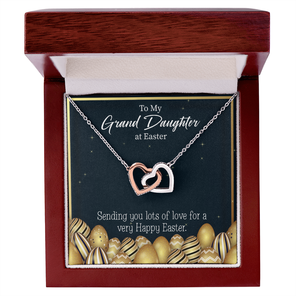 To Granddaughter Happy Easter Granddaughter Inseparable Necklace-Express Your Love Gifts