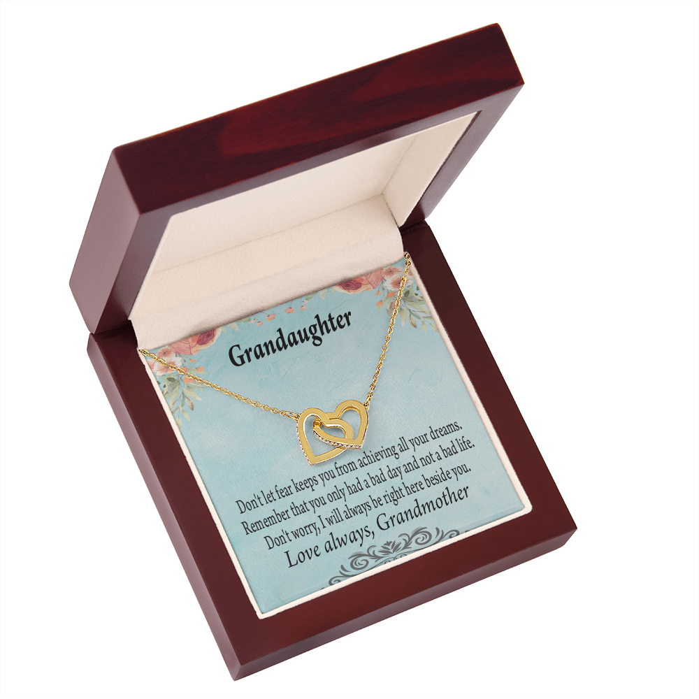 To Granddaughter Reach For Your Dreams From Grandmother Inseparable Necklace-Express Your Love Gifts