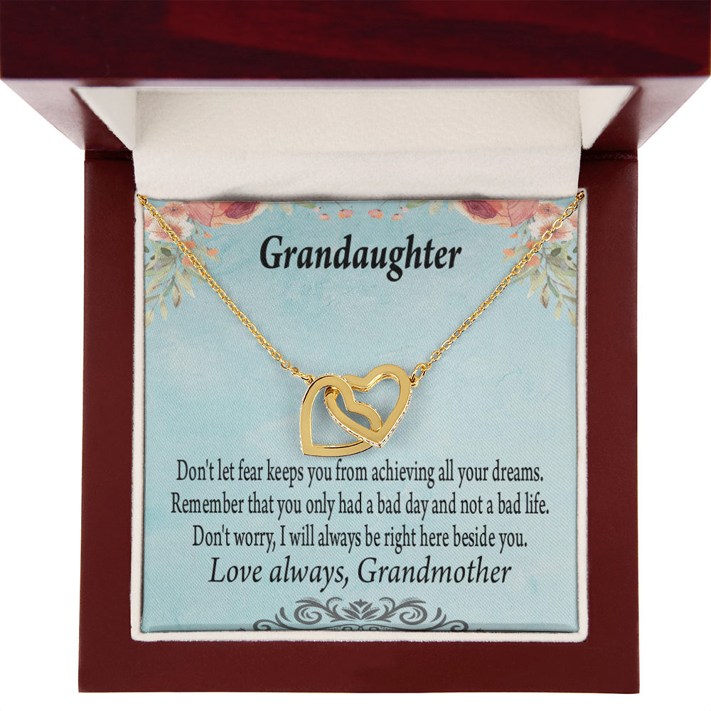 To Granddaughter Reach For Your Dreams From Grandmother Inseparable Necklace-Express Your Love Gifts