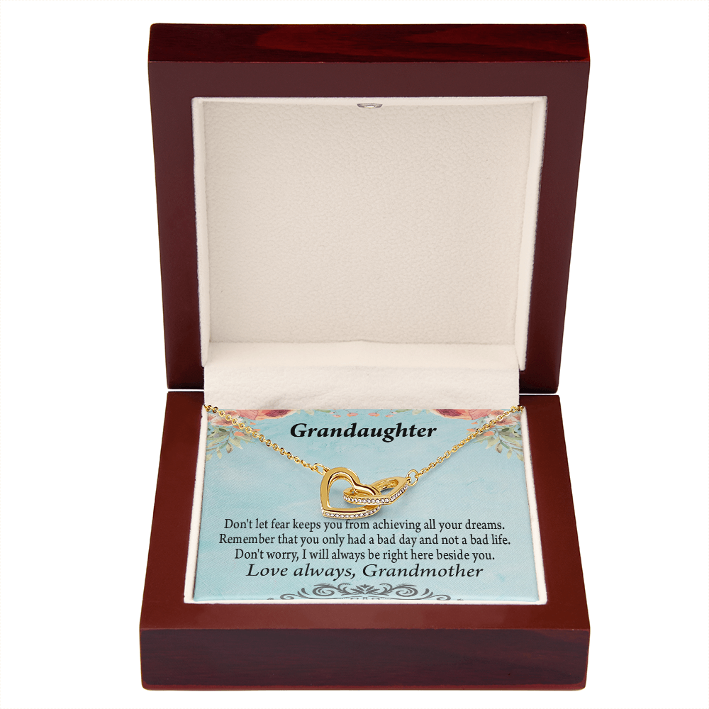 To Granddaughter Reach For Your Dreams From Grandmother Inseparable Necklace-Express Your Love Gifts