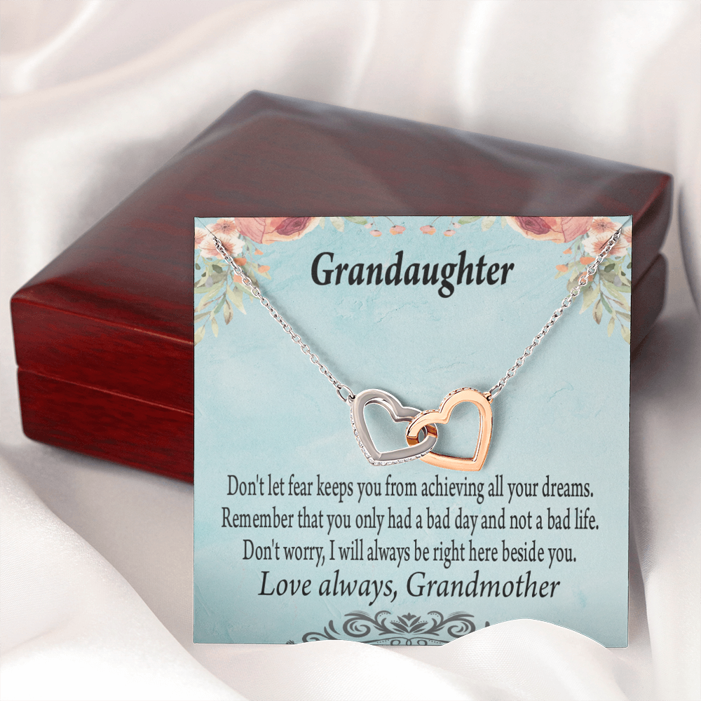 To Granddaughter Reach For Your Dreams From Grandmother Inseparable Necklace-Express Your Love Gifts