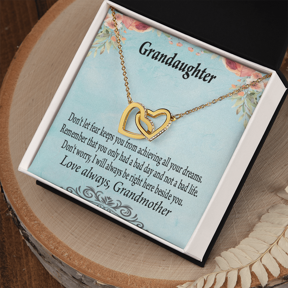 To Granddaughter Reach For Your Dreams From Grandmother Inseparable Necklace-Express Your Love Gifts