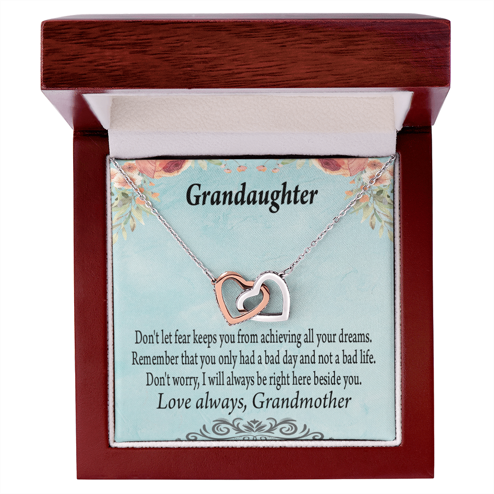 To Granddaughter Reach For Your Dreams From Grandmother Inseparable Necklace-Express Your Love Gifts