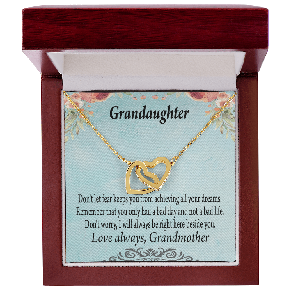 To Granddaughter Reach For Your Dreams From Grandmother Inseparable Necklace-Express Your Love Gifts