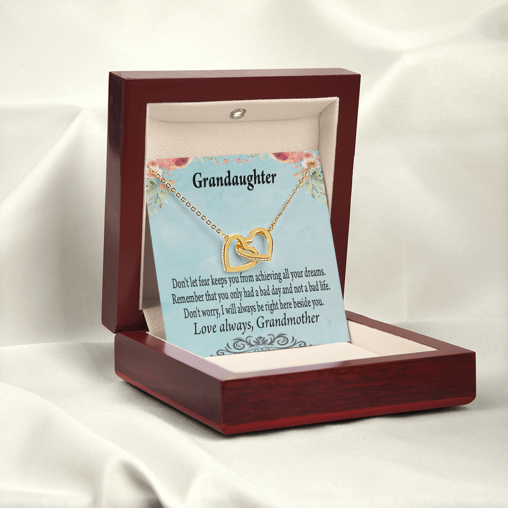 To Granddaughter Reach For Your Dreams From Grandmother Inseparable Necklace-Express Your Love Gifts