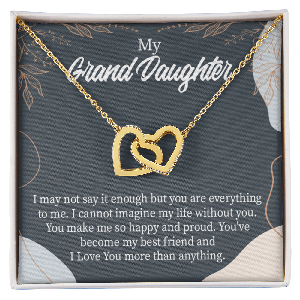 To Granddaughter You Make Me so Inseparable Necklace-Express Your Love Gifts
