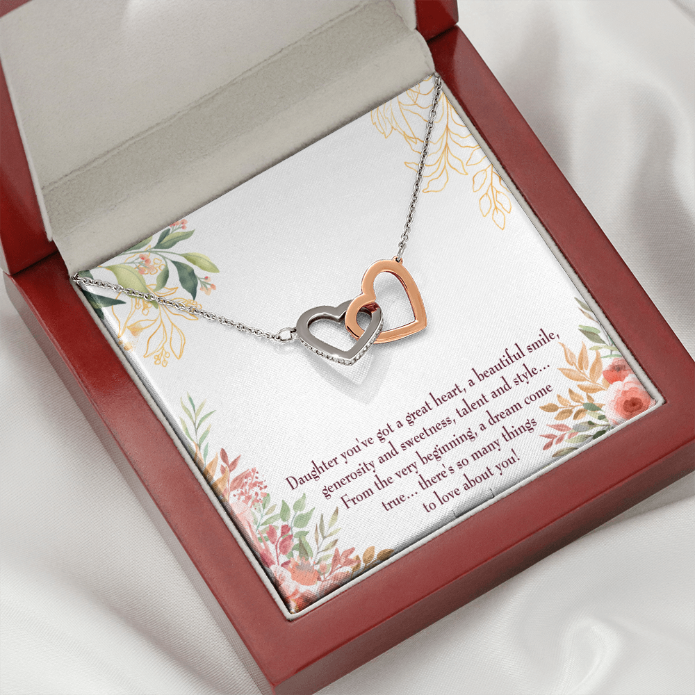 To Mom A Beautiful Smile Inseparable Necklace-Express Your Love Gifts