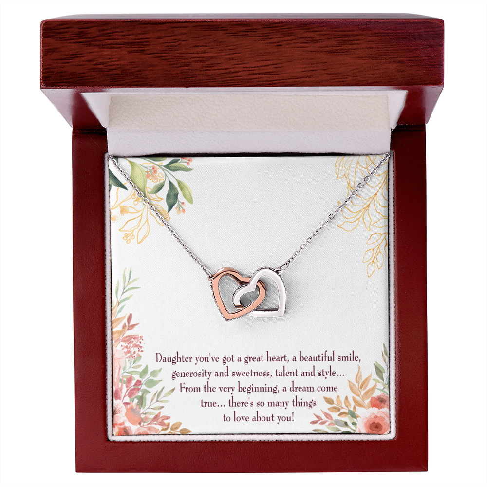 To Mom A Beautiful Smile Inseparable Necklace-Express Your Love Gifts