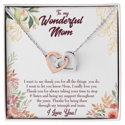 To Mom All Support Mom Inseparable Necklace-Express Your Love Gifts