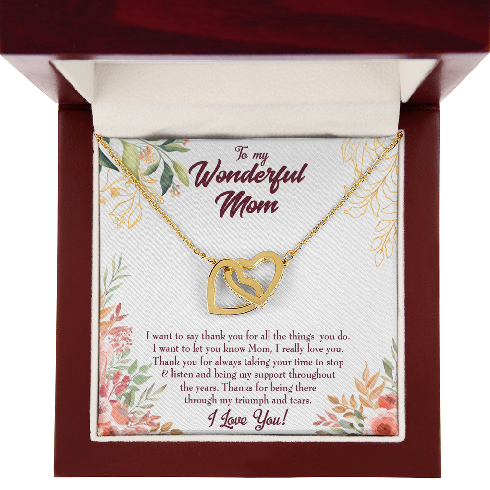 To Mom All Support Mom Inseparable Necklace-Express Your Love Gifts