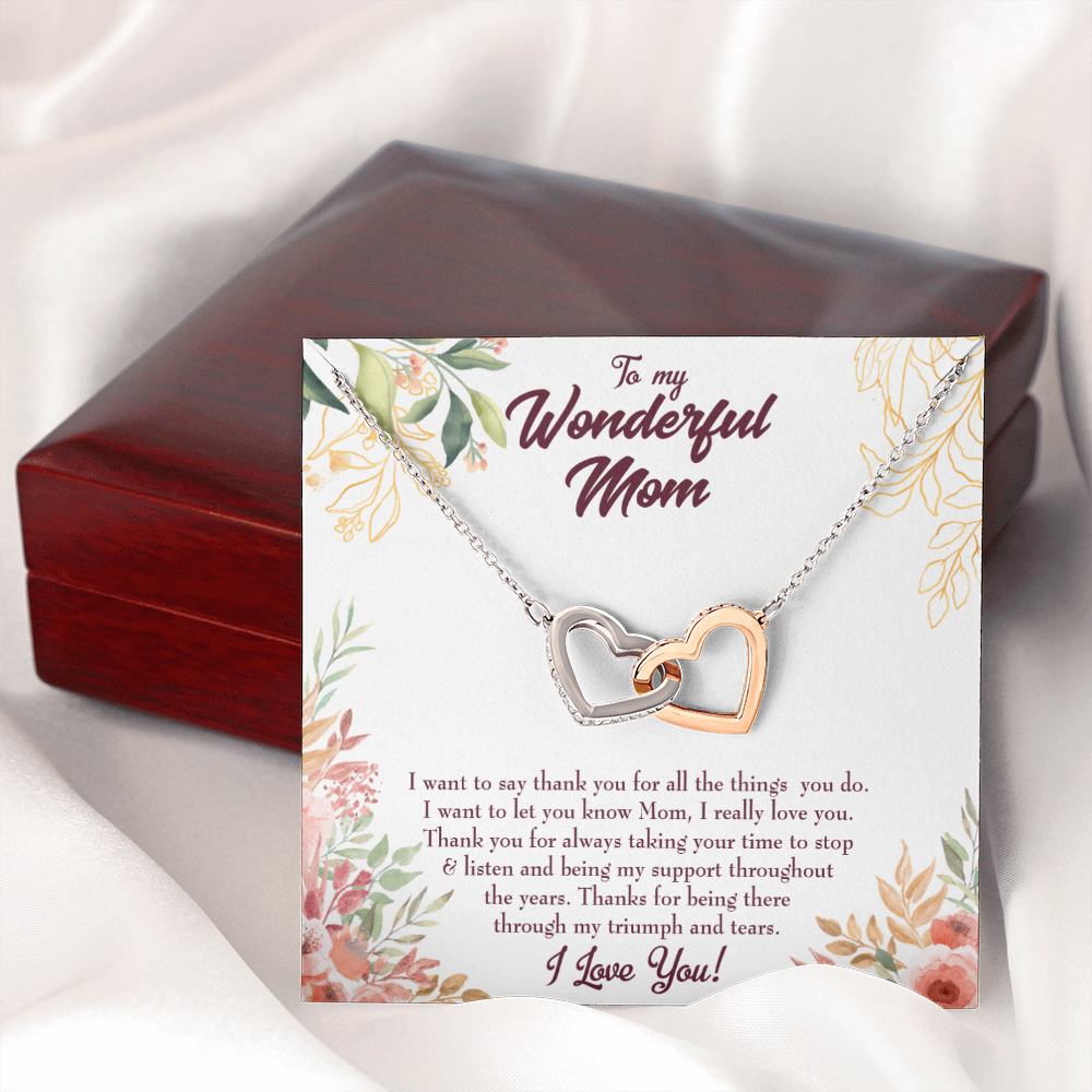 To Mom All Support Mom Inseparable Necklace-Express Your Love Gifts