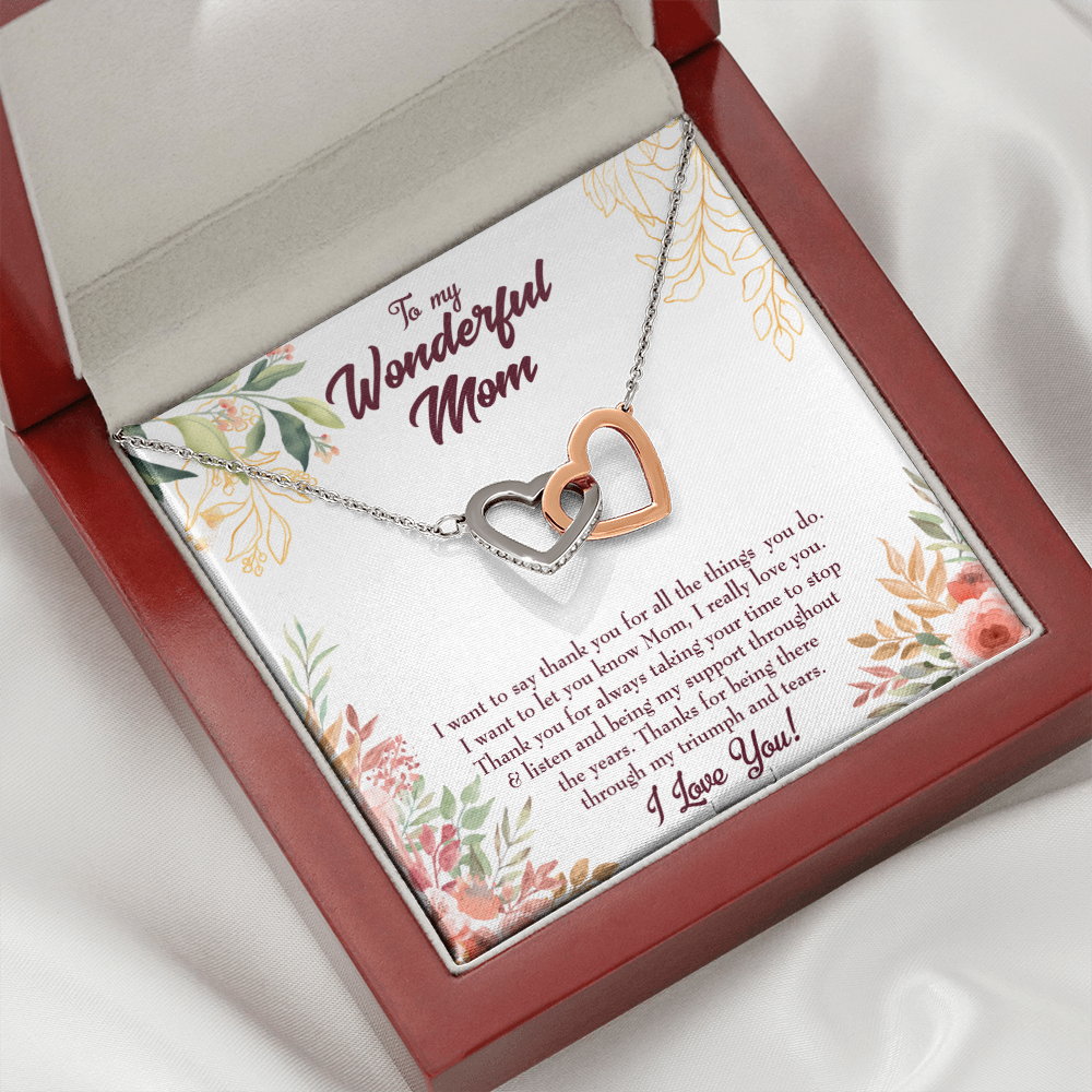 To Mom All Support Mom Inseparable Necklace-Express Your Love Gifts