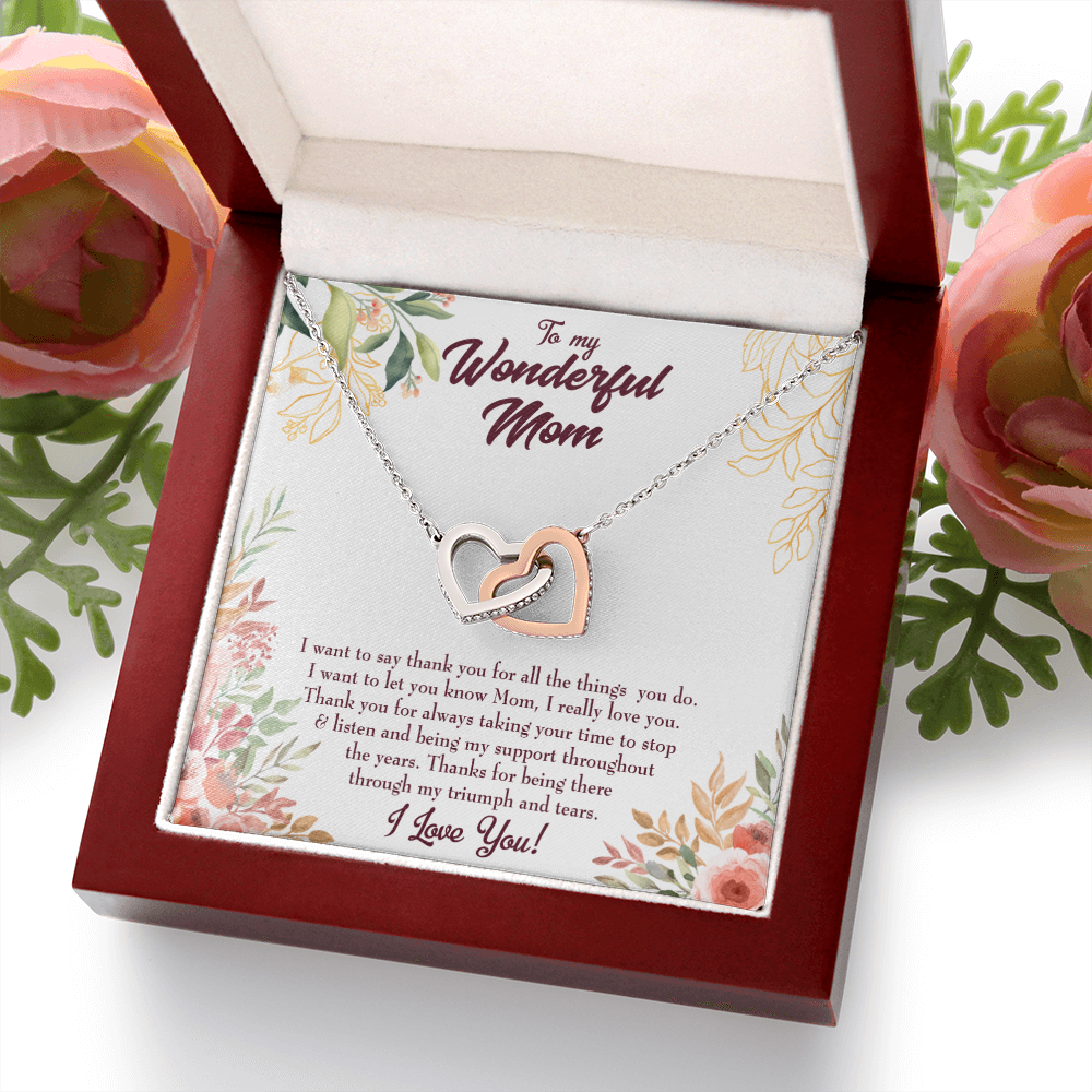 To Mom All Support Mom Inseparable Necklace-Express Your Love Gifts