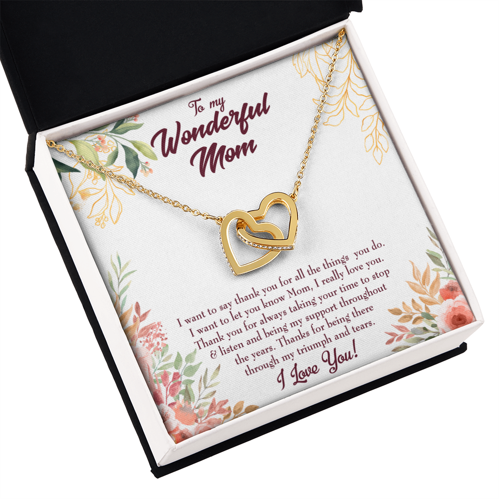 To Mom All Support Mom Inseparable Necklace-Express Your Love Gifts