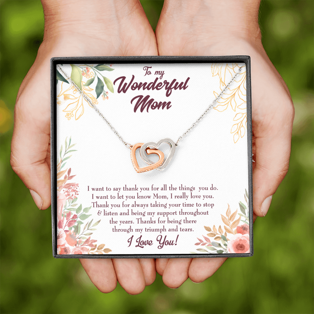 To Mom All Support Mom Inseparable Necklace-Express Your Love Gifts