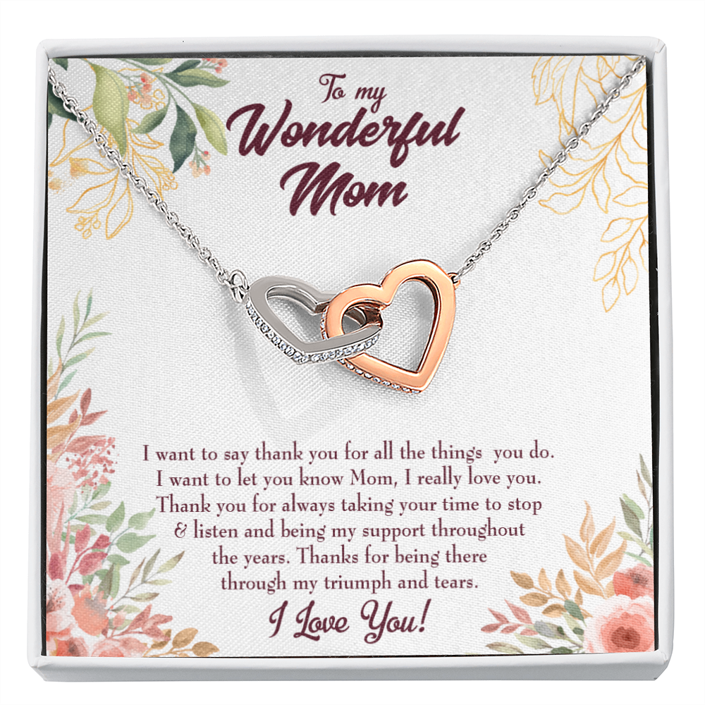 To Mom All Support Mom Inseparable Necklace-Express Your Love Gifts