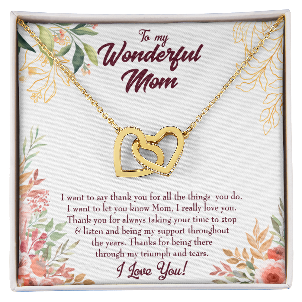 To Mom All Support Mom Inseparable Necklace-Express Your Love Gifts