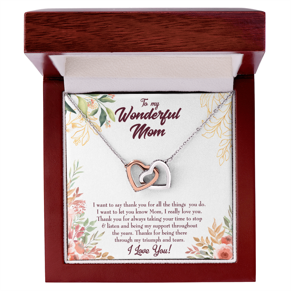 To Mom All Support Mom Inseparable Necklace-Express Your Love Gifts