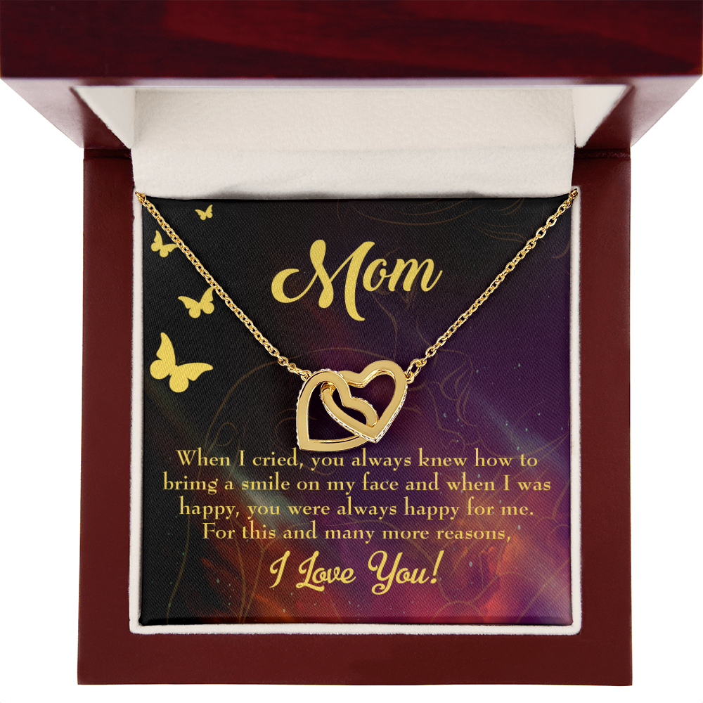 To Mom Always Happy Inseparable Necklace-Express Your Love Gifts