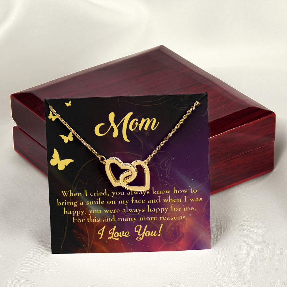 To Mom Always Happy Inseparable Necklace-Express Your Love Gifts