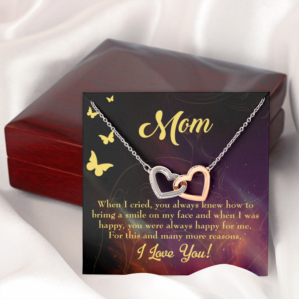 To Mom Always Happy Inseparable Necklace-Express Your Love Gifts