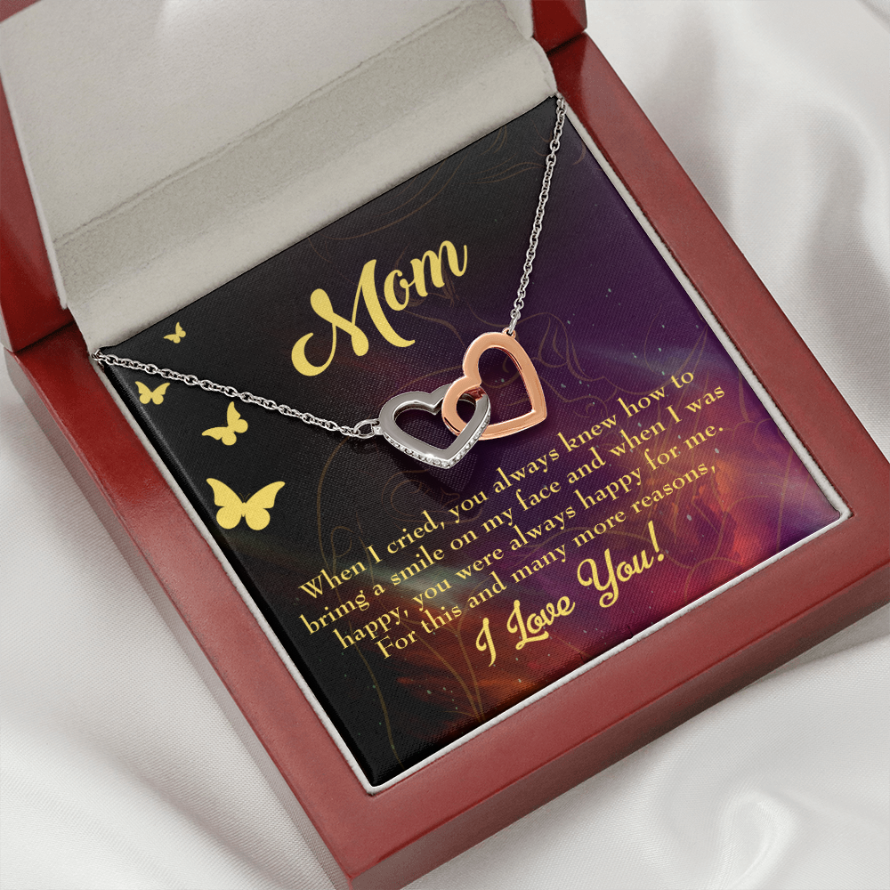 To Mom Always Happy Inseparable Necklace-Express Your Love Gifts